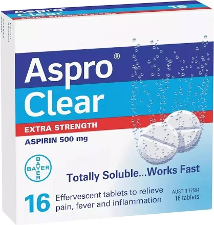 Aspro Clear Extra Strength 16 Tablets