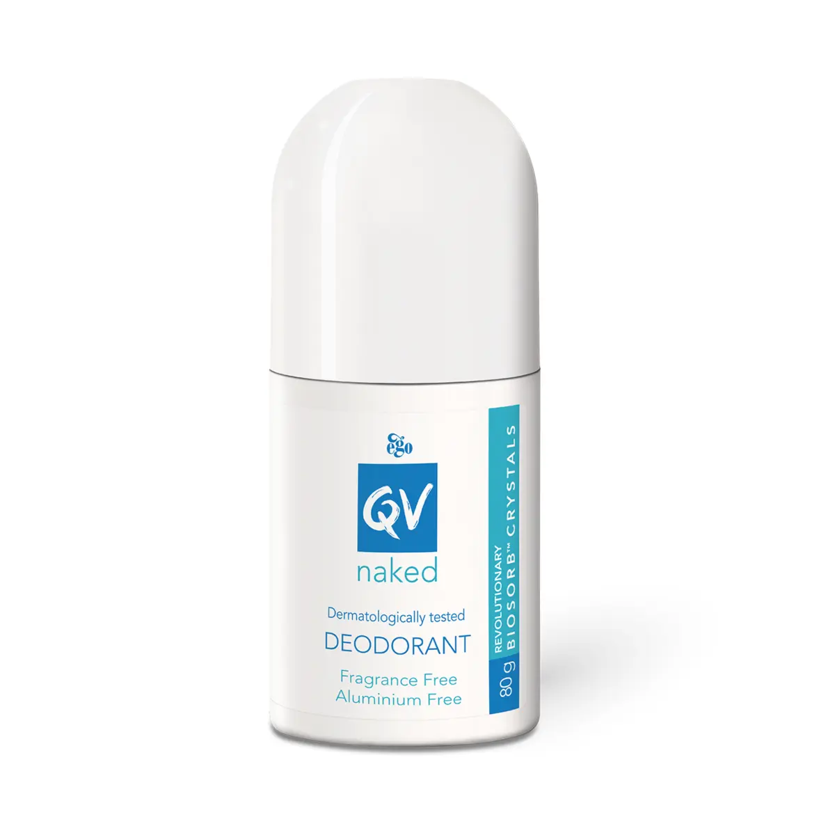 Ego QV Naked Deodorant Roll On Fragrance Free  Aluminum Fee 80g