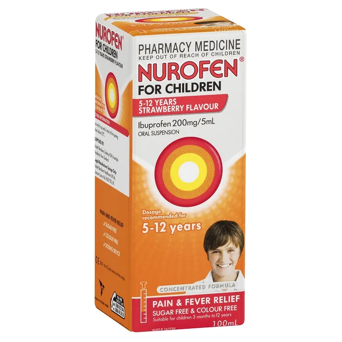 Nurofen For Children 5  12Yr Strawberry 100ml