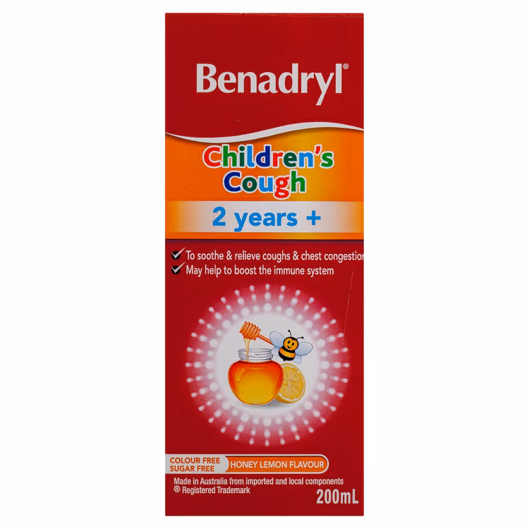 Benadryl Childrens Cough Liquid 200mL