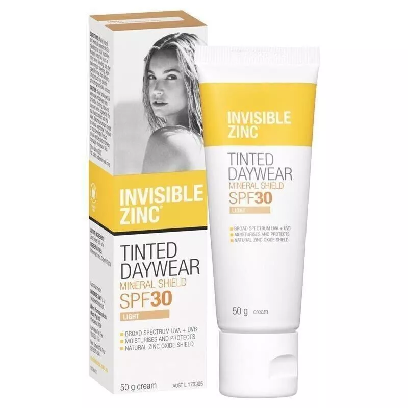 Invisible Zinc Tinted Light SPF30 50g
