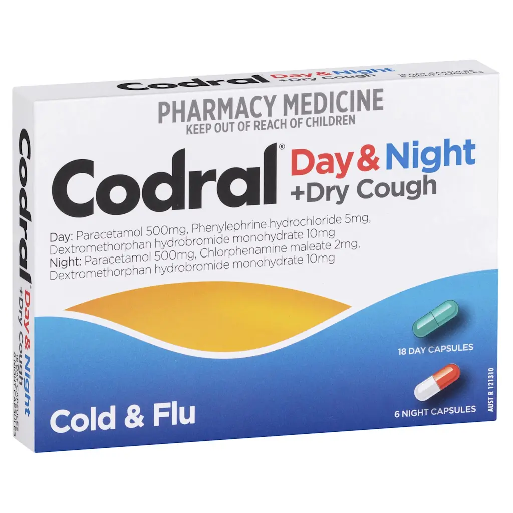 Codral Original Day  Night Cold  Flu  Cough 24 Tablets