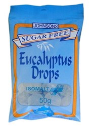 Johnsons Eucalyptus Drops Sugar Free 50g