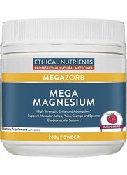 Ethical Nutrients MegaZorb Mega Magnesium Powder Raspberry 200g