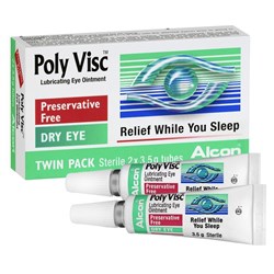 Poly Visc Eye Ointment 35g Twin Tube
