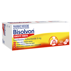 Bisolvon Bisolvon Chesty Forte 8mg 50 Tablets