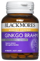 Blackmores Ginkgo Brahmi 40 Tablets