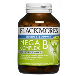 Blackmores Mega B Complex 200 Tablets