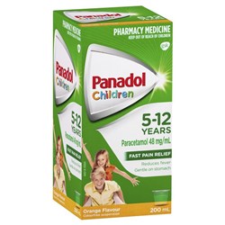 Panadol Children 5  12Year Orange 200ml