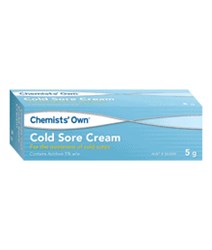 Chemists Own Cold Sore Relief Cream 5g