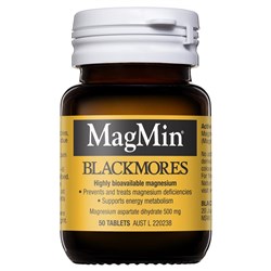 Blackmores MagMin 500mg 50 Tablets