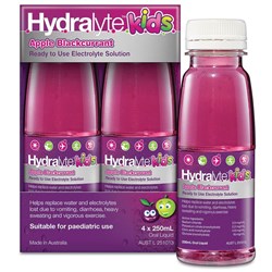 Hydralyte Apple Blackcurrant 4x 250mL