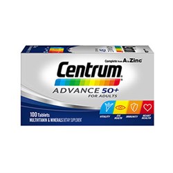 Centrum Advance 50 Multivitamin 100 Tablets