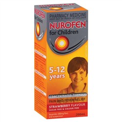 Nurofen For Children 5  12Yr Strawberry 200mL