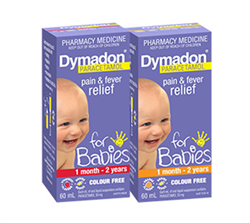 Dymadon Fever Relief For Babies 1 mnth 2 yrs old Strawberry 60mL