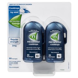 Nicorette Cool Drops Lozenges 2mg 80