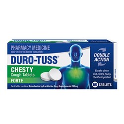 Durotoss Chesty Forte Cough Tablets Tablet 60