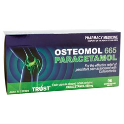 Osteomol Paracetamol 665mg 96 Tablets