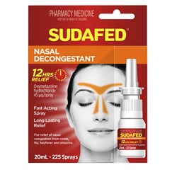 Sudafed Nasal Spray Pump 20mL