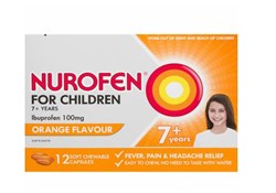 NUROFEN FC NUROFEN CHILD 7 ORANGE CHEW CAP 24