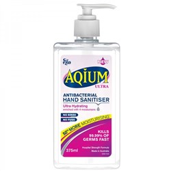 Ego Aqium Ultra AntiBacterial Hand Sanitiser 375mL