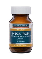 ETHICAL NUTRIENTS MEGAZORB MEGA IRON WITH ACT B 30 CAP