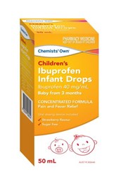 CHEMIST OWN CO IBUPROFEN INFANT DROPS 50ML