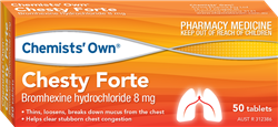 Chemist Own Chesty Forte 8mg 50 Tablets