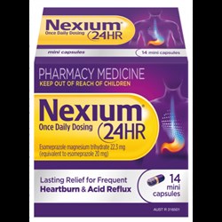 Nexium 24hr Mini Capsules 20g Bottle 14