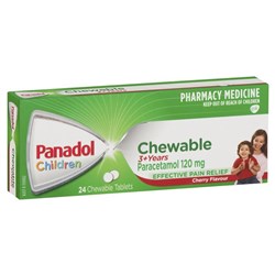 Panadol Childrens Chewable  24 Tablets