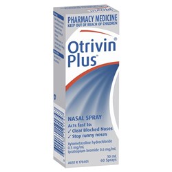 Otrivin Plus Adult Nasal Spray 10mL