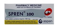 Spren Aspirin 100mg 112 Tablets