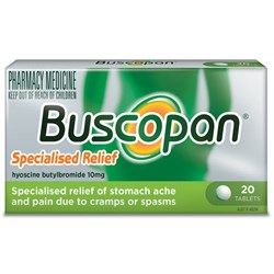 Buscopan 10mg 20 Tablets