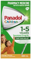 Panadol Child Colourfree Suspension 15 years Orange Flavour 100ml