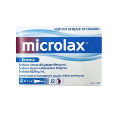 Microlax Enemas 5ml x 4 Tubes