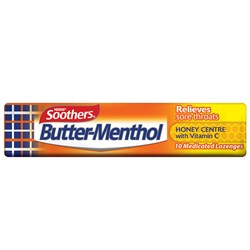 Allens Butter Menthol Honey Centre 10 Lozenges 36 Packs