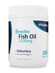 Faulding Remedies Odourless Fish Oil 1500mg 200 Capsules