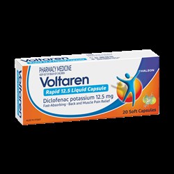 Voltaren Rapid 125mg x 20 Liquid Capsules
