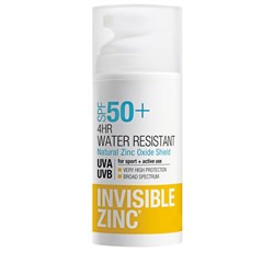 Invisible Zinc 4hr Water Resistant SPF50 UVA  UVB 50ml