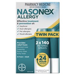 Nasonex Allergy 140 Spray Twin Pack
